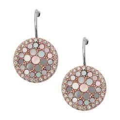 Fossil - Earrings Woman Vintage Steel Rose Gold Mop 130 Fossil Earrings Woman Vintage Steel Rose Gold Mop 130