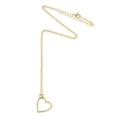 Estella Bartlett - Open Heart Gold Plated Necklace Estella Bartlett Open Heart Gold Plated Necklace