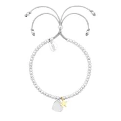 Estella Bartlett - Heart And Star Silver Bracelet Estella Bartlett Heart And Star Silver Bracelet
