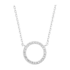 Estella Bartlett - Large Pave Silver Necklace Set Estella Bartlett Large Pave Silver Necklace Set