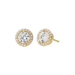 Michael Kors - Cz Round Stud Gold 130 Michael Kors Cz Round Stud Gold 130