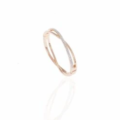 Belle & Beau - Crystal Plait Bangle 18.52g Belle & Beau Crystal Plait Bangle 18.52g
