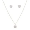 Belle & Beau - Simply Square Silver Set Silver 8g Belle & Beau Simply Square Silver Set Silver 8g