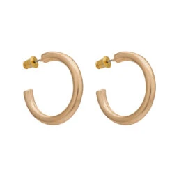 Belle & Beau - Plain Jane Hoop Earrings Gold 10.11g Belle & Beau Plain Jane Hoop Earrings Gold 10.11g
