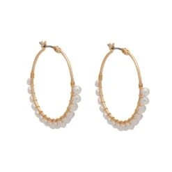 Belle & Beau - Luciana Hoop Earings Gold 2.34g Belle & Beau Luciana Hoop Earings Gold 2.34g